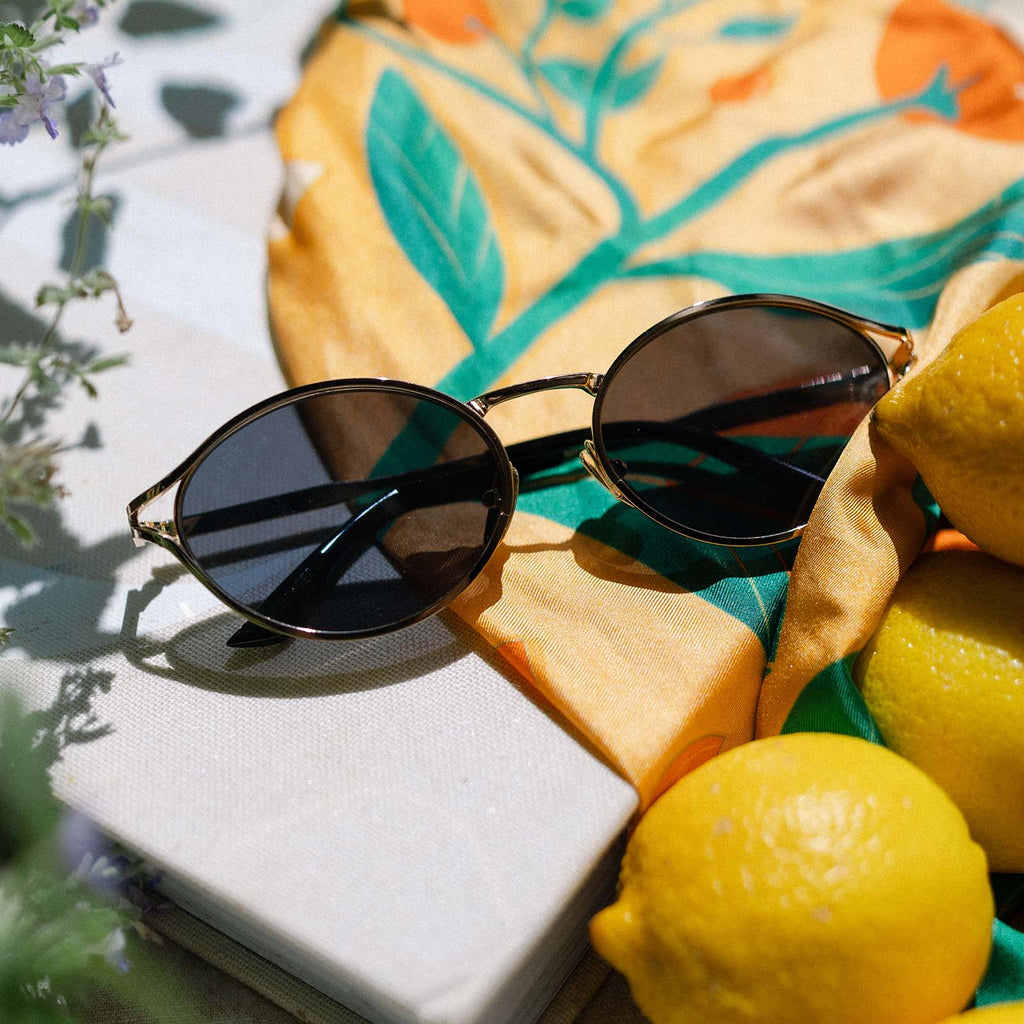 LIMONCELLO - GOLD + GREY SUNGLASSES