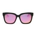 BELLA - MATTE BLACK + PINK MIRROR + POLARIZED SUNGLASSES